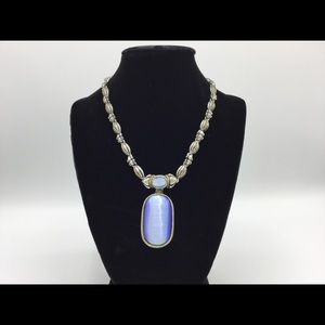 Blue stone Pendant necklace